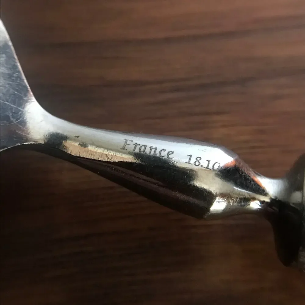Williams Sonoma WSF15 Stainless France Glossy Silverware Single Salad Fork